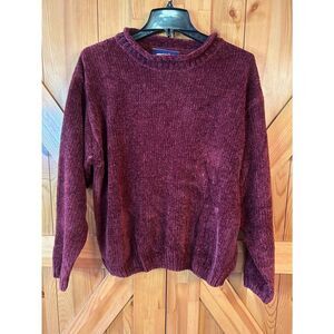 VINTAGE Princeton Club Maroon Pullover Sweater Size Large (8745)